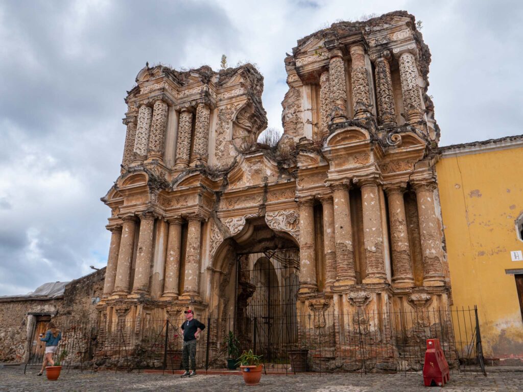 El Carmen Church Facade of Antigua Guatemala