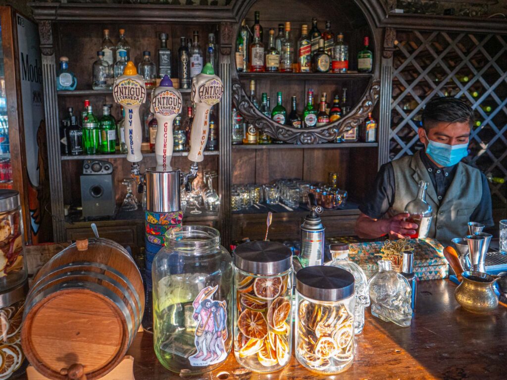Bar at Hobbitenango Antigua Guatemala