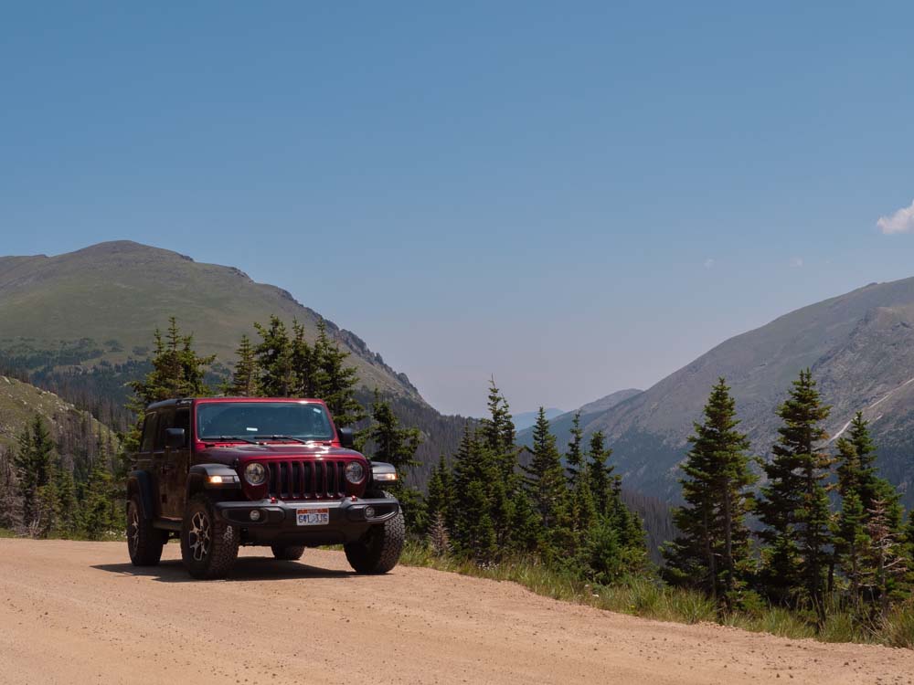 a car on a dirt road