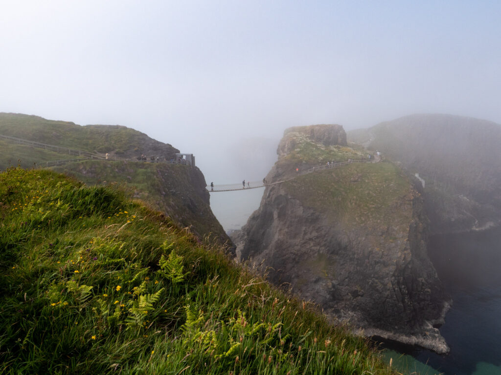 a bridge over a cliff