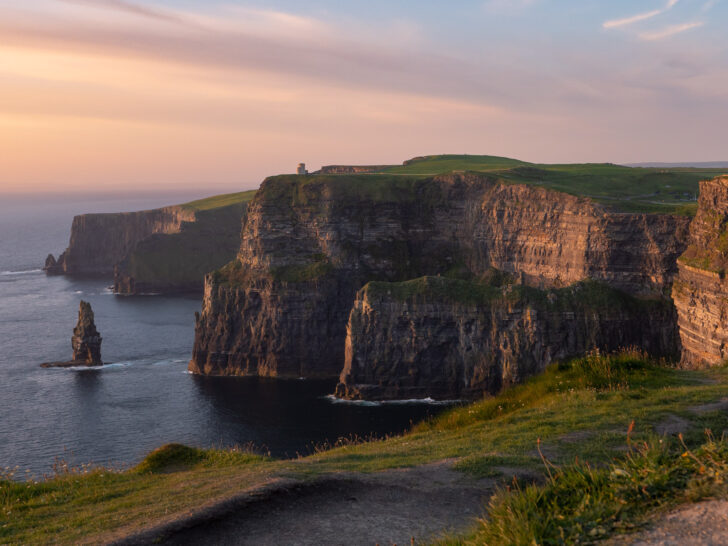 Cliffs of Moher during sunset