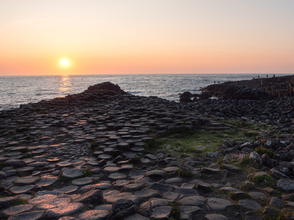 Basalt columns in Northern Ireland at Giant's Causeway