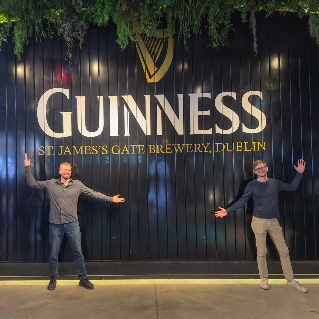 Photo inside the Guinness Storehouse, Dublin