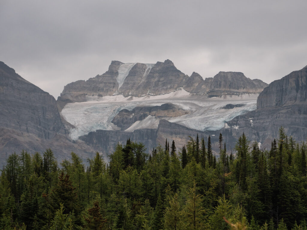Glacier located along the Sentinel Pass hike in Canada