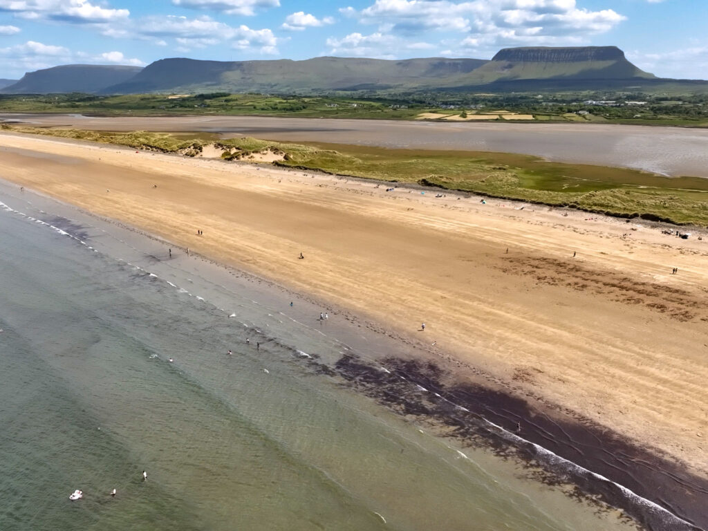 Views of Benbulben from Streedagh Beach