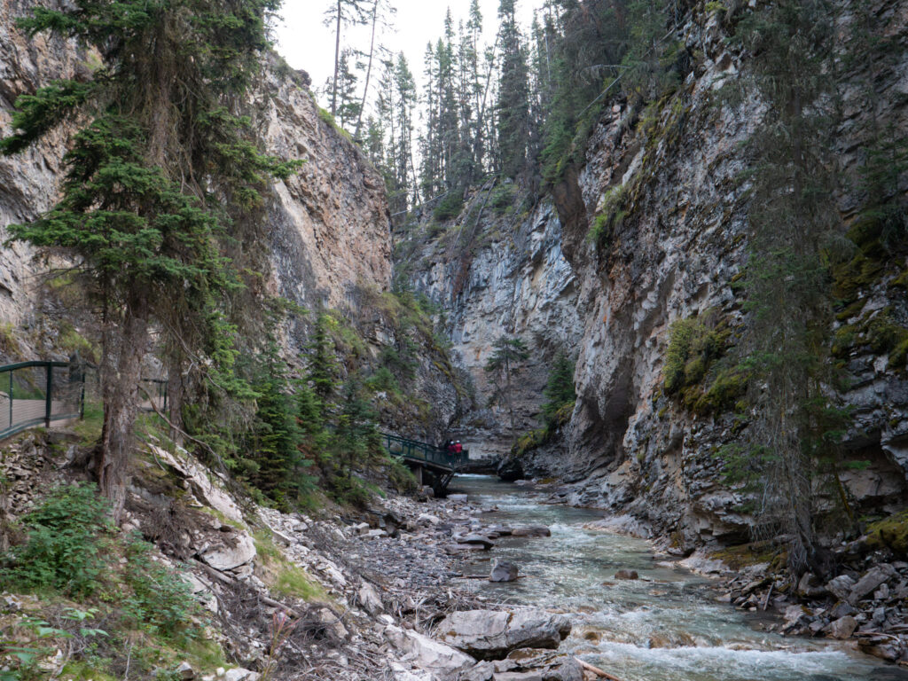 Views of Johnston Canyon Creek Banff Canada