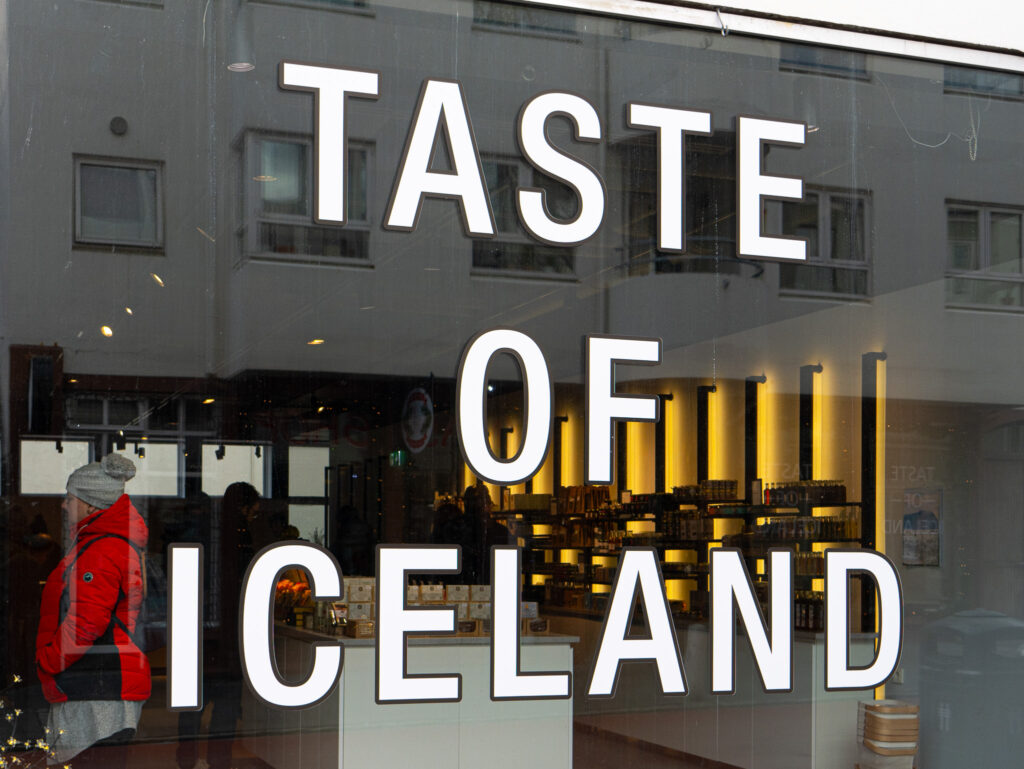 Taste of Iceland signage