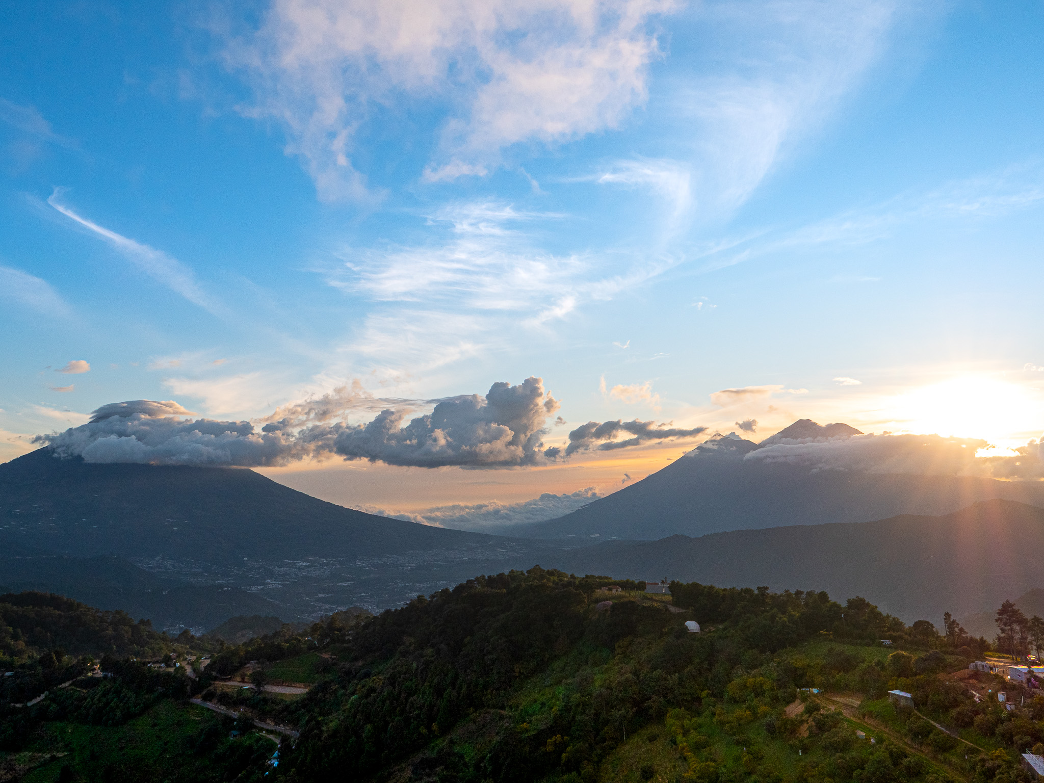 Sunset at Hobbitenango